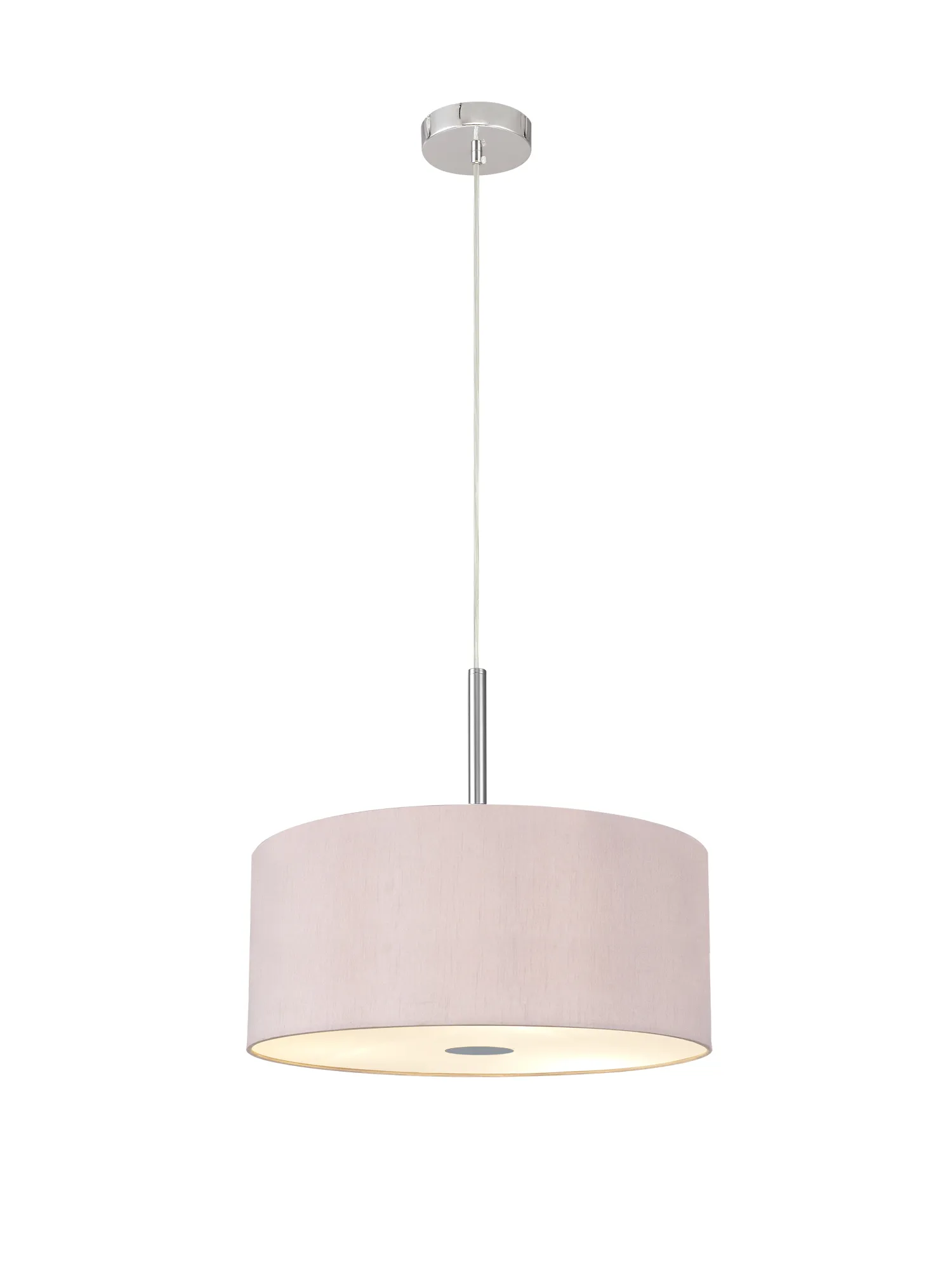 Baymont 40cm 5 Light Pendant Polished Chrome, Taupe/Halo Gold, Frosted Diffuser DK0470  Deco Baymont CH TA